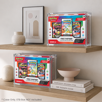 Étui de protection en acrylique avec protection UV à 99 % pour la collection d'illustrations de la série First Partner, séries 1-3, vitrine en acrylique
