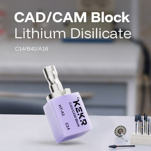 Blocco in Vetroceramica al Disilicato di Litio KEKR C14 per Fresatura CAD/CAM di Corone e Faccette Dentali - Product Image 1