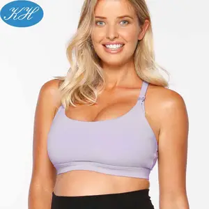 OEM Wholesales Padded Nursing Sports Bra Maternity Clothing Breastfeeding Sports Bra