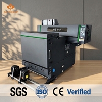 Impresora DTF Digital de Cama Plana NEWIN de 600 mm, Máquina de Polvo A1, Garantía de 1 Año de Epson, Tinta de Pigmento Multicolor Totalmente Automática