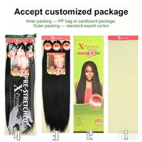 Extensions de cheveux tressés pré-étirées 3X de 26 pouces pour tresses africaines au crochet, douces et professionnelles, pour femmes noires, vente en gros