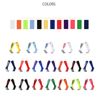 Chaussettes de football antidérapantes LONGFEI en gros, personnalisées avec logo, de haute qualité, pour adultes, au-dessus du genou, maillots de sport de football