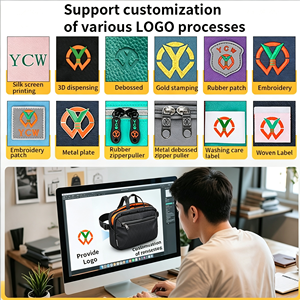 BSCI-zertifizierte Fabrik: Maßgeschneiderte Marken-Mode Nylon Unisex Wasserdichte Gürteltasche mit Reißverschluss und Logo für Herren - Product Image 5