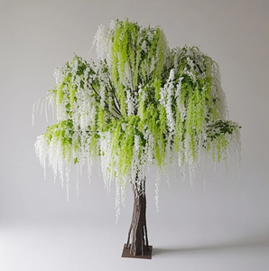 Albero Artificiale Premium con Catena Dorata, Albero Finto Realistico di Laburnum Anagyroides con Fiori Gialli di Lusso per Decorazione di Casa, Ufficio e Ingresso - Product Image 4