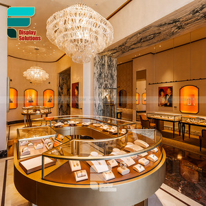 Customized Luxury Jewelry Cabinet Jewelry Store Design <strong>Glass</strong> Display Counter Shelf <strong>Rack</strong> for Jewelry Display - Product Image 1