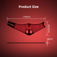 Ceinture de thérapie par lumière rouge LED infrarouge pour le soin de la tête du cheval, thérapie par lumière rouge 660nm 850nm pour la tête du cheval