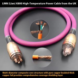 Kabel Daya Audio HiFi Linn K-800, Tembaga OCC 6N dengan Pelindung Ganda untuk Tabung Amplifier, Suara Cepat & Dinamis, Steker EU US - Product Image 3