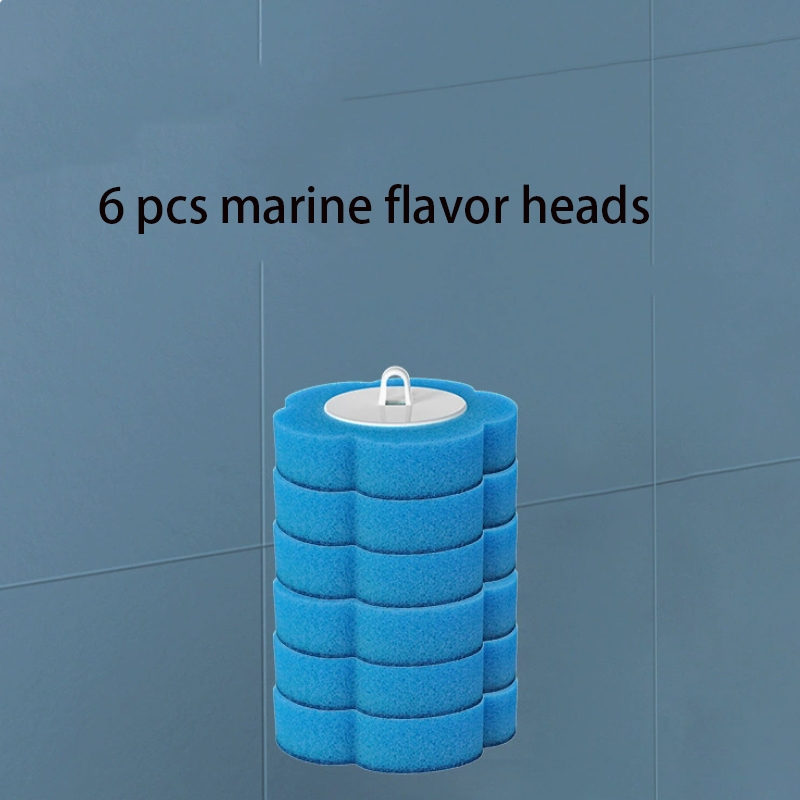 Blue marine flavor brush heads-6 pack
