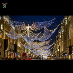 Grande Sculpture d'ange à Motif de lumières extérieures, affichage de rue LED 3D pour <span class=keywords><strong>parc</strong></span> à thème de Zoo, décoration Festive de noël - Product Image 5