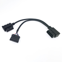 Kit Completo de Cableado en T OBDII Universal Personalizado (Cable Divisor OBD 2 en Y) con Soportes de Montaje para Dispositivos de Rastreo GPS y Telemática
