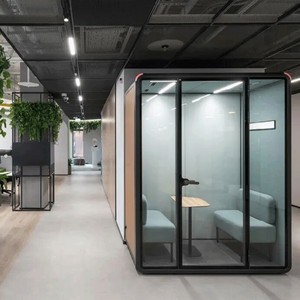 Agrandir l'image Ajouter au comparateur Partager Cabine insonorisée mobile et portable pour réunions, bureau privé <span class=keywords><strong>acoustique</strong></span>, pod de réunion, cabine téléphonique B - Product Image 1