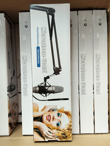 Nb35 Có Thể Điều Chỉnh Mic Đứng 360 Độ Xoay Với Màu Đen Cắt Kéo Cánh Tay Kim Loại Kẹp 3/8 ''5/8'' Adapter Microphone Gắn Kết & Đứng - Product Image 5