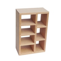 1:12 échelle en bois massif maison de poupée armoire bibliothèque moderne petit modèle de meubles en bois pour la maison salon étude scène décoration