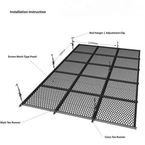 לוח תקרה רשת מתכת מורחבת אלומיניום עבור שיפוץ מבנים תליית מסגרת דקורטיבית - Product Image 6