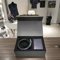 Boîte d'emballage avec ceinture en papier de luxe pour hommes avec impression de logo personnalisé Boîte cadeau portefeuille d'emballage en papier en carton pour hommes