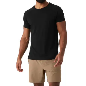 남자 클래식 빈 티셔츠 하이 퀄리티 저렴한 가격 도매 짧은 소매 승무원 목 면 남자의 티셔츠
