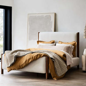 Set di Biancheria da Letto in Puro Lino 100% Trapuntato a Macchina con Copripiumino e Lenzuola in Lino Stonewashed - Product Image 6