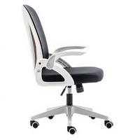 Chaise de travail ergonomique pliable la plus vendue, chaise de jeu moderne pour bureau avec accoudoirs rabattables et dossier pliable