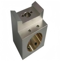 Pièces usinées CNC en aluminium, pièces 6061 anodisées sur mesure, fraisage de précision, perçage, blocs de montage pour l'automatisation industrielle, OEM