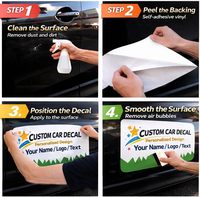 Autocollant de porte de véhicule en vinyle PVC avec logo personnalisé, imperméable, durable, pour extérieur, voiture, camion, SUV, fourgonnette, vitre, signalisation de véhicule, échantillon gratuit