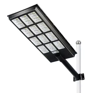 JSJ089-S All-In-One Outdoor IP65 Waterproof Solar LED Street Light ABS Material Intelligent Remote Control for Roads