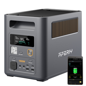Estación de Energía de Respaldo de Emergencia AFERIY de 1024 Wh con Panel Solar, Controlador MPPT, Batería LiFePO4 y Linterna para Almacenamiento de Energía Doméstica - Product Image 3