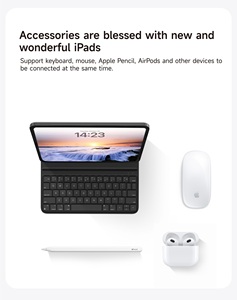 Cho iPad Pro 1 2 3 4 không khí 4 5 6 11 inch Bàn phím trường hợp F16 Dual Folio đa chức năng phím tắt giá thấp - Product Image 3