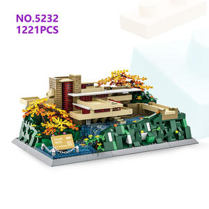 Wange 5232 Fallingwater Pennsylvania America Building Attractions Small Particles Assemble Building Block Bricks Set Plastic Toy - Product Image 1