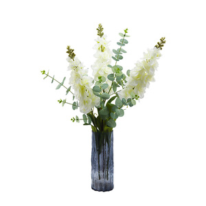 Fait à la main Real Touch Latex Artificiel Delphinium Ajacis <span class=keywords><strong>Jacinthe</strong></span> Rose Blanc Fleur <span class=keywords><strong>De</strong></span> Mariage pour Graduation Maison <span class=keywords><strong>Table</strong></span> <span class=keywords><strong>Centre</strong></span> <span class=keywords><strong>De</strong></span> <span class=keywords><strong>Table</strong></span> - Product Image 3
