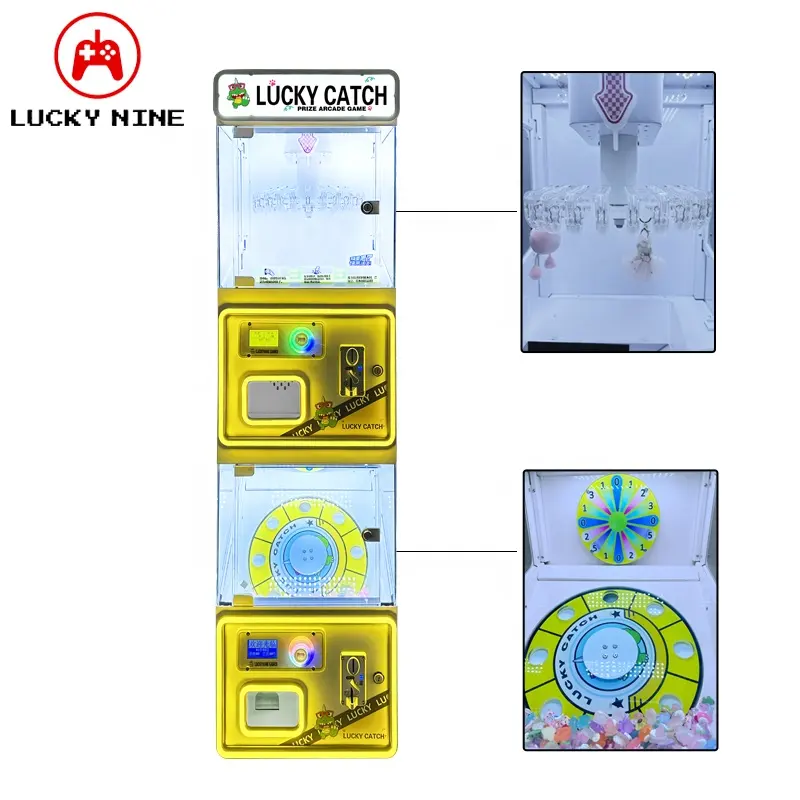 하이 퀄리티 공장 도매 클립 선물 클램프 상 발톱 장난감 사탕 자판기 동전 작동 게임기