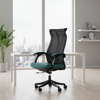 Chaise de bureau ergonomique moderne pivotante en maille réglable de luxe pour grands et grands-tailles, inclinable, personnalisable