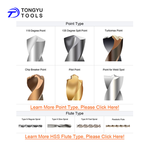 Dụng Cụ Cắt HSS Tròn Bằng Thép Tốc Độ Cao M2 M35 M42 Mũi Khoan Để Trống Cho Máy DIN371 DIN376 Dụng Cụ Cắt Ren - Product Image 5