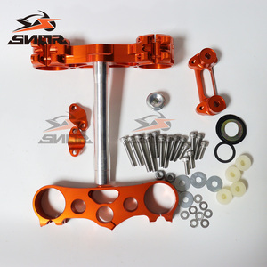 SNOR Ingrosso Ammortizzatore Anteriore, Gruppo Colonna Sterzo, Morsetti Tripli e Perno Manubrio per Moto Ktm Exc 250 - Product Image 2