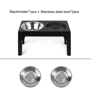 Nova Versão Fácil de Limpar Comedero Elevado Para Perros Custom Raised Dogs Bowl <span class=keywords><strong>Elevated</strong></span> Pet Food <span class=keywords><strong>Bowls</strong></span> com Aço Inoxidável - Product Image 3