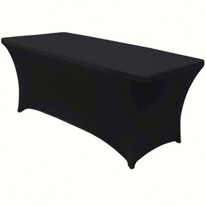 Custom Made Trade Show Impreso logo Poliéster Impermeable Ajustado Stretch Spandex Mantel - Product Image 1