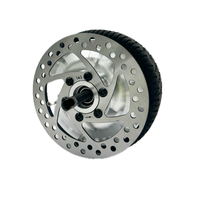 Motor DC Brushless Berkualitas Tinggi 6 Inci dengan Gear untuk E-bike, Robot, E-skateboard dengan Rem Cakram