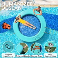 Plateforme flottante d'été gonflable, quai aquatique commercial, tapis aquatique gonflable, modèle de la série HM pour la natation
