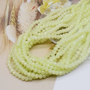 Hạt pha lê thủy tinh hình tròn dẹt mặt cắt nhiều cạnh, màu hồng đỏ, hồng, tím, kích thước 6mm 8mm, dùng làm phụ kiện trang sức, tự làm, nhuộm màu. - Product Image 4