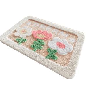 Alfombra de baño rectangular de poliéster absorbente y antideslizante para baño, dormitorio y sala de estar. - Product Image 3