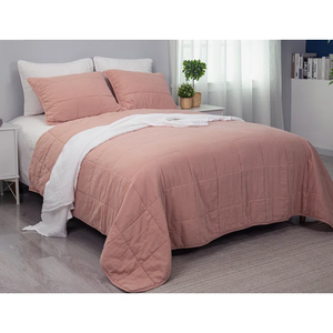 Offre Spéciale stonewashed français lin lin couette matelassé couverture couverture enfants adultes tapis de jeu couverture toute la saison - Product Image 4