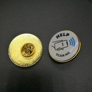 13.56MHz RFID <span class=keywords><strong>NFC</strong></span> thời trang pins kim loại rắn <span class=keywords><strong>NFC</strong></span> men ve áo Pin huy hiệu 13.56MHz giao diện - Product Image 2