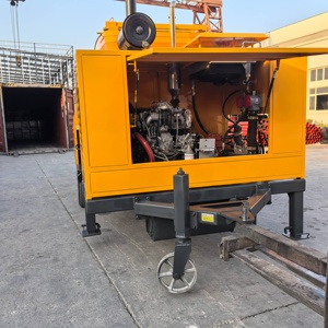 Fábrica de China 20m3 30m3 40m3 60m3 por hora Bombas de hormigón de remolque de motor diésel móvil para construcción Fácil de mover y operar - Product Image 3