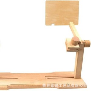 Wooden Cross Embroidery <b>Frame</b> Round Shape Solid Wood Desktop Embroidery Tool For Handicrafts - Product Image 5