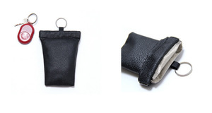 Protecteur de blocage de signal de porte-clés anti-espionnage portable Blocage Rfid en cuir véritable - Product Image 5