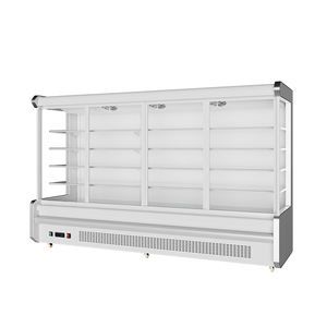 Enfriador de cortina de <span class=keywords><strong>aire</strong></span> Multideck de 2-8 ° C, cortina nocturna LED de ahorro de energía, pantalla frontal abierta, nevera para estantes de exhibición de supermercado - Product Image 2