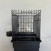 Cage à oiseaux en fer exquise de la taille d'une paume adaptée aux perroquets, canaris, etc. Convient pour la décoration intérieure ou les oiseaux de compagnie