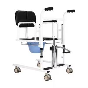 Chaise de transfert patiente de ménage réglable portative chaise de transfert de fauteuil roulant de soins de santé de <span class=keywords><strong>chariot</strong></span> - Product Image 5