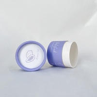 Pot en papier kraft rose biodégradable et recyclable, fabriqué sur mesure, pour cosmétiques et soins de la peau, emballage lisse pour crème contour des yeux