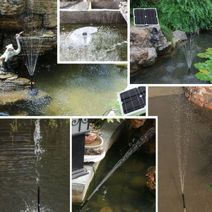 Solar Fountain 12W Battery Powered Outdoor Landscape Water Feature Modern Design Eco Friendly Pump With Solar Panel - Product Image 4