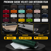 Film d'habillage intérieur de qualité supérieure, avec une plus grande quantité de fibres, couleur vert foncé.